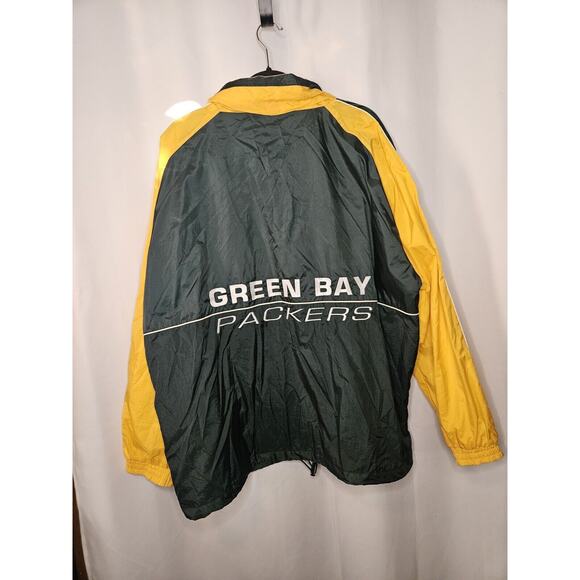 NWOT Vintage Logo Athletic Green Bay Packers Team NFL Windbreaker Jacket Mens XL - Picture 6 of 6